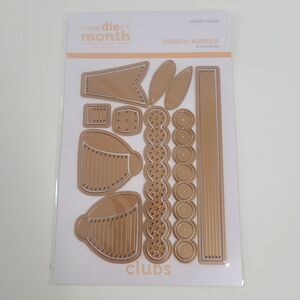 Spellbinders Stitching Die Of The Month Club July 2024 "Stitched All Wrapped Up"